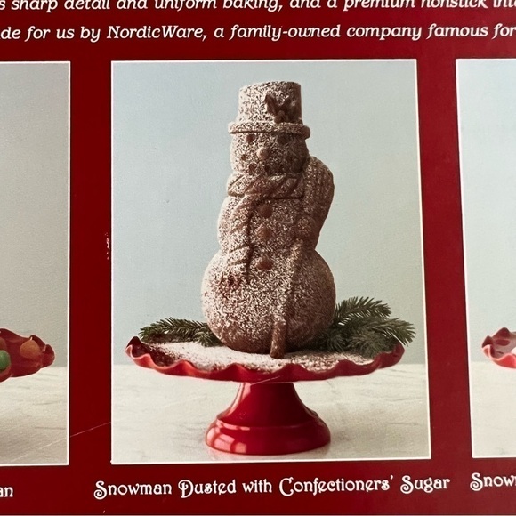 Williams Sonoma Snowman Cake Pan/Christmas Holiday Baking Mold/No Stick Aluminum - Picture 11 of 14